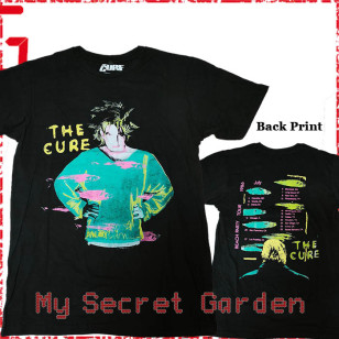 The Cure - Beach Party Tour '86 Official Unisex Premium Carbon T-Shirt ( Men S, M, L, XL ) ***READY TO SHIP from Hong Kong***